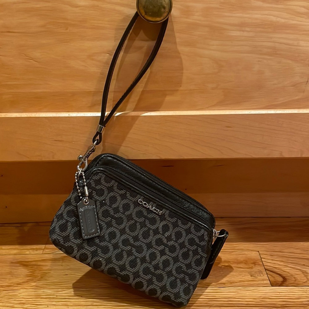 Black Coach Wristlet